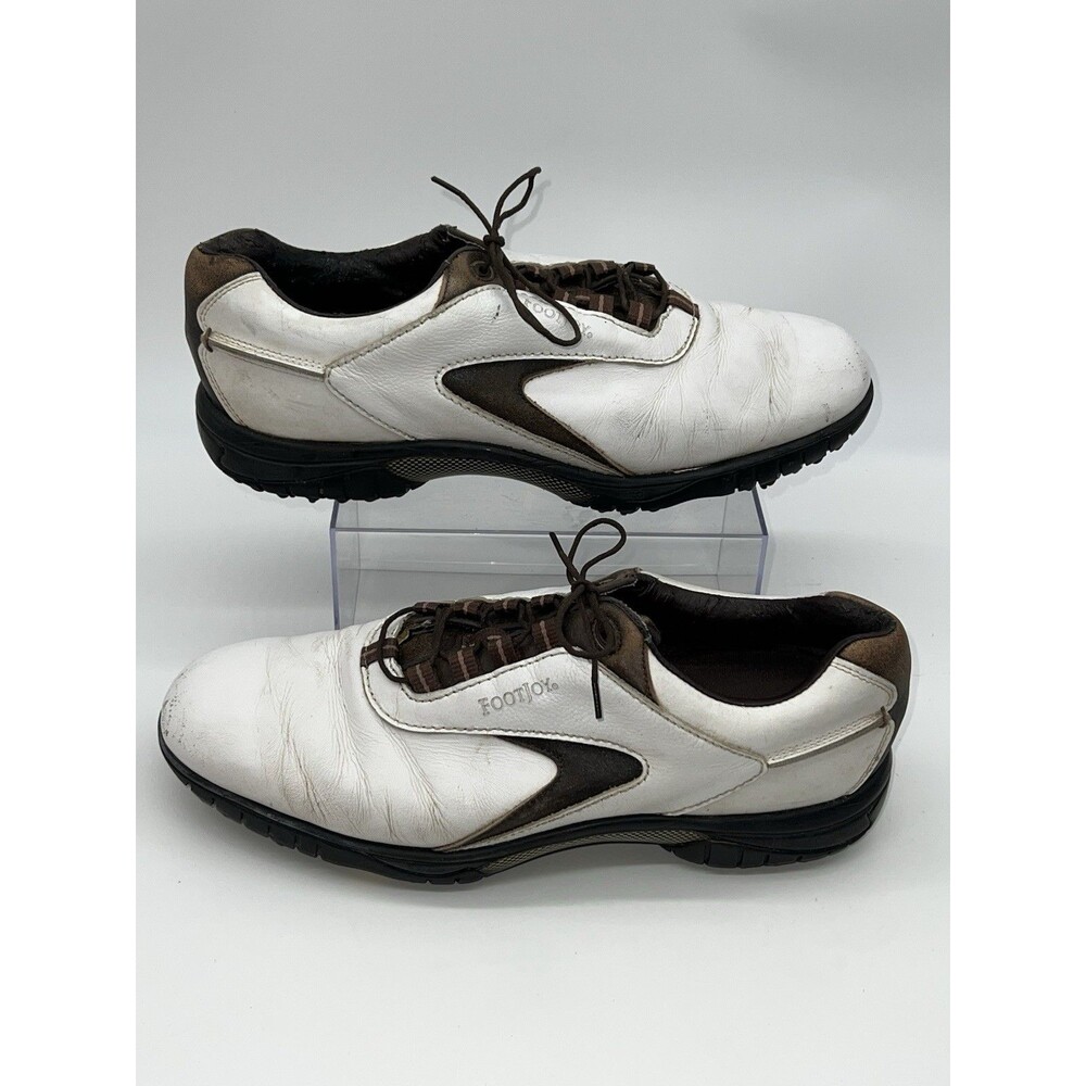 FootJoy Golf Shoes Men's White w/Brown Accent #54188 Contour Series-Size 12M